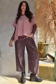 Bobby Mesh Layering Top Sana Leopard Aubergine